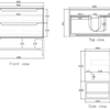 Noah Black Oak 900mm Wall Hung Vanity