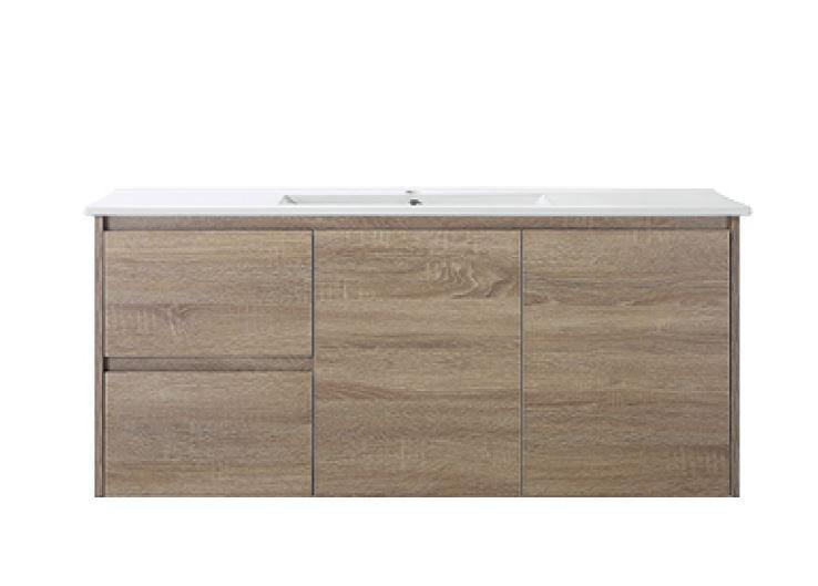 Antico Oak II Wall Hung Vanity 1200mm