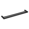 Olivia Double Towel Rail - Matte Black