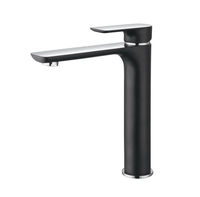 Olivia Tall Fixed Basin mixer - Matte Black