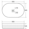Ripley 500 Oval Basin Gloss White