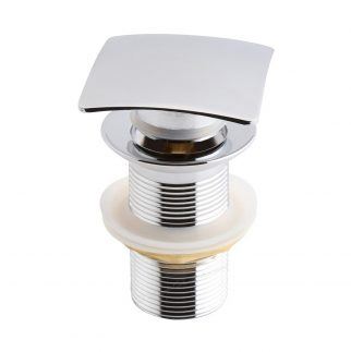 Chrome Square 40mm Pop Up Waste ( No Overflow)