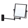 Matte Black 1&5x Magnification Mirror – Square - Bayside Bathroom