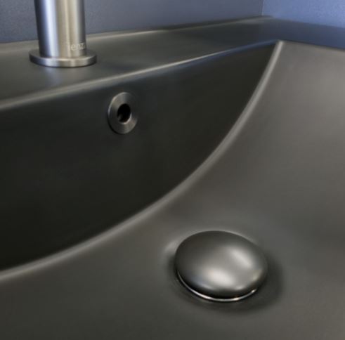 Katie Matte Black 750mm Ceramic Moulded Top