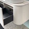 Chloe Matte White 1800mm Curve Vanity