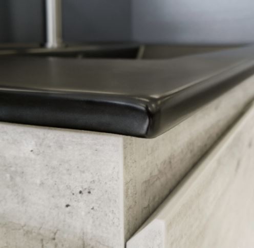 Katie Matte Black 750mm Ceramic Moulded Top