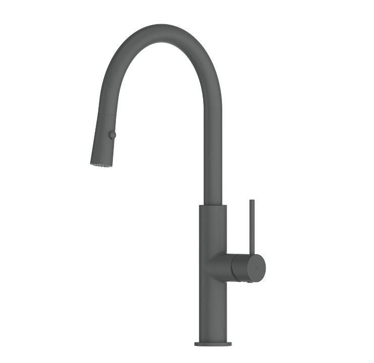 Mika Pull-Down Sink Mixer - Gunmetal