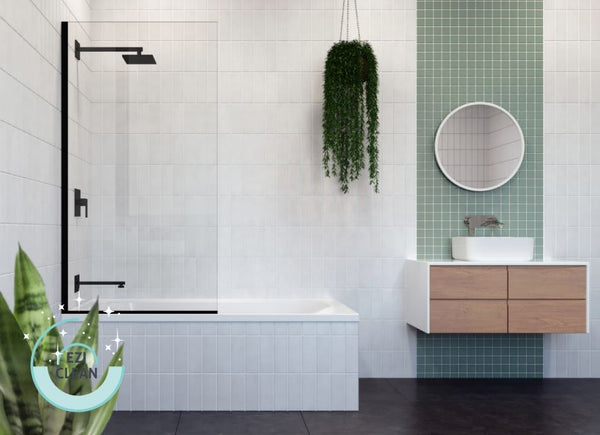 Fitzroy Matte Black Shower Path Panel