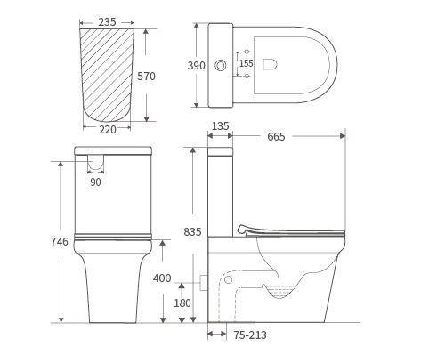 Legra Toilet Suite - Bayside Bathroom