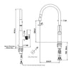 Mika Pull-Down Sink Mixer - Brushed Nickel
