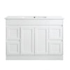 Quinn 1200mm Matte White Floorstanding Vanity