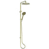 Rocco Twin Rail Shower - Brushed Brass