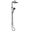 Rocco Twin Rail Shower - Matte Black