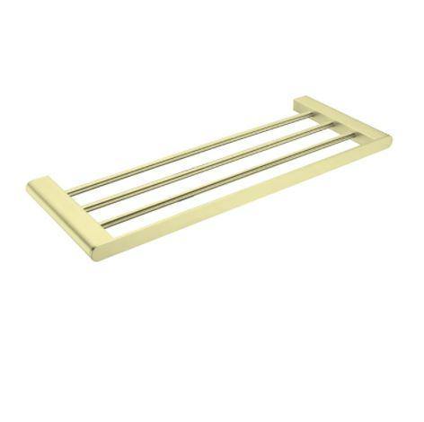 Ecco Towel Rack - Brushed Brass - Bayside Bathroom