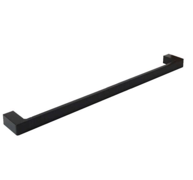 Eneo 80cm Matte Black Single Towel Rail