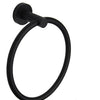 Dolce Hand Towel Ring - Matte Black - Bayside Bathroom
