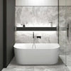 Ripley 1500 Back To Wall Bath Gloss White