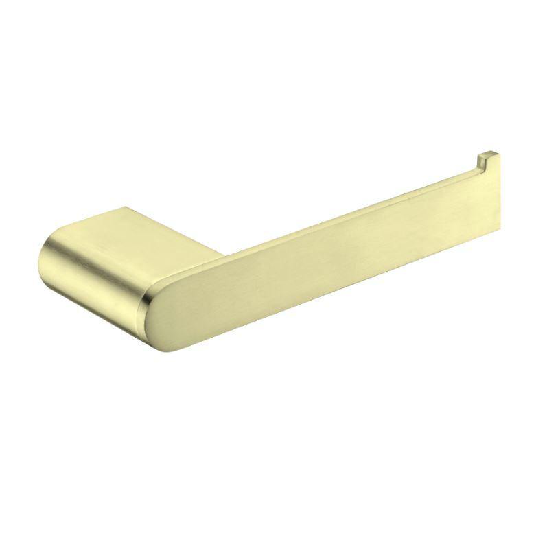 Ecco Toilet Roll Holder II - Brushed Brass