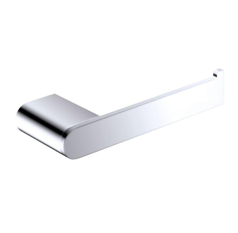 Ecco Toilet Roll Holder II - Chrome - Bayside Bathroom