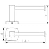 Legra Chrome Toilet Roll Holder - Bayside Bathroom