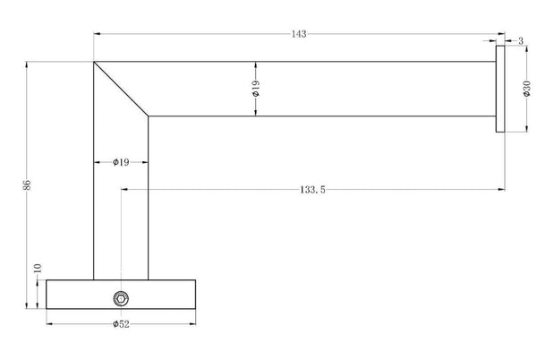 Dolce Toilet roll holder - Matte Black - Bayside Bathroom