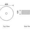 Ripley 400 Round Basin Matte White