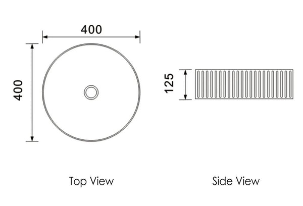 Ripley 400 Round Basin Matte White