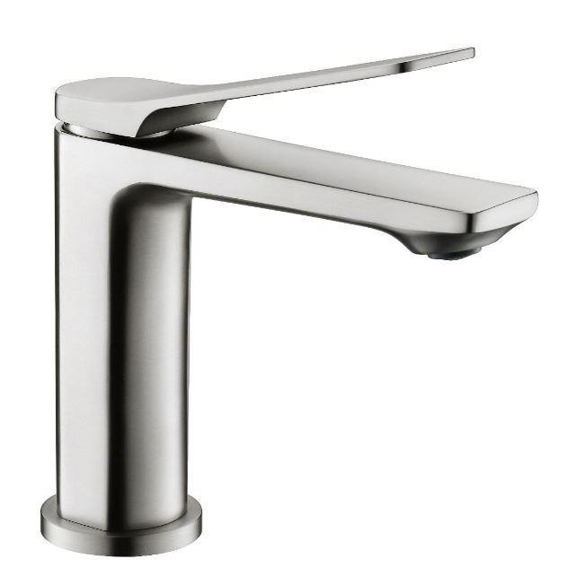 Rushy Short Basin Mixer - Brushed Nickel