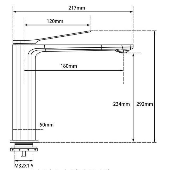 Rushy Tall Basin Mixer - Matte Black - Bayside Bathroom