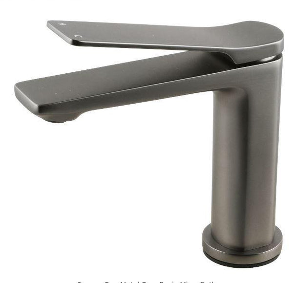 Rushy Short Basin Mixer - Brushed Nickel - Bayside Bathroom
