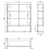 Scandi Oak Mirror Cabinet With Undershelf 750 - 1200mm - Bayside Bathroom