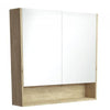 Scandi Oak Mirror Cabinet With Undershelf 750 - 1200mm - Bayside Bathroom