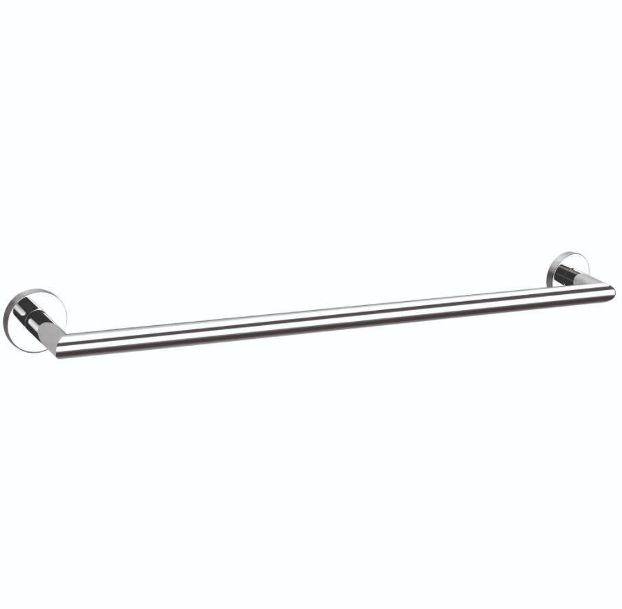Dolce Single Towel Rail  - Brushed Nickel