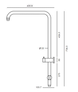 Kelly Medium Twin Shower Set