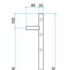 600mm Brushed Gold Round Ladder Heated Towel Rail - Bayside Bathroom