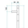 600mm Round Brushed Stainless Steel Heated Towel Rail - Bayside Bathroom
