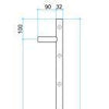 530mm Brushed Stainless Steel Heated Towel Rail - Bayside Bathroom