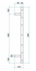 600mm Satin White Round Ladder Heated Towel Rail - Bayside Bathroom