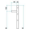 600mm Gun Metal Round Ladder Heated Towel Rail - Bayside Bathroom