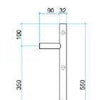 550mm Brushed Stainless Steel Heated Towel Rail - Bayside Bathroom