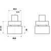 Loui Wall Top Assemblies - Matte Black