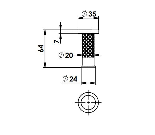 Textura Robe Hook - Brushed Nickel