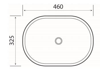 Positano 460 Gloss White Basin