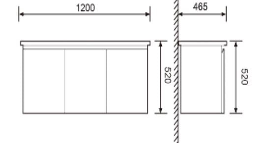 Everton 1200mm Wall Hung Vanity