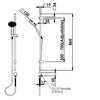 Glide Adjustable Rail Shower - Brushed Nickel
