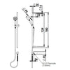 Gisele Rail Shower - Matte Black