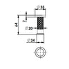 Textura Robe Hook - Matte Black