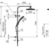 Corban Twin Rail Shower - Brushed Nickel - Bayside Bathroom