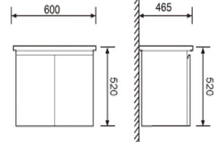 Everton 600mm Wall Hung Vanity