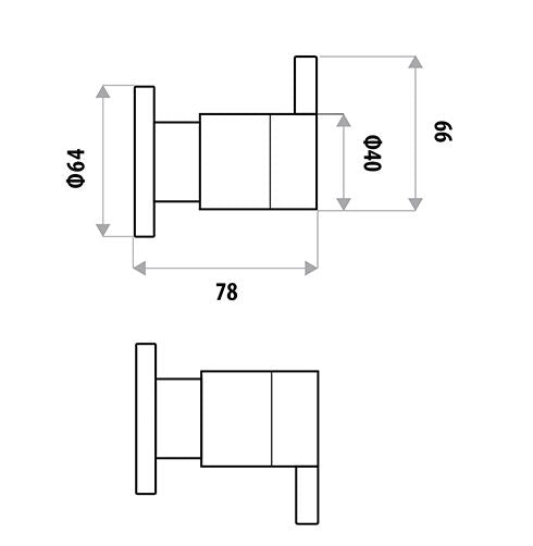 Liberty Wall Top Assemblies - Chrome